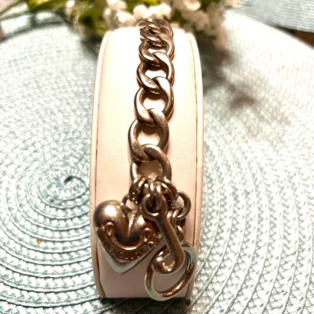 Original Silver Juicy Couture Heart Bracelet